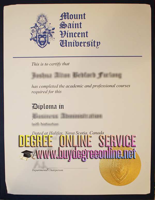 Mount Saint Vincent University diploma