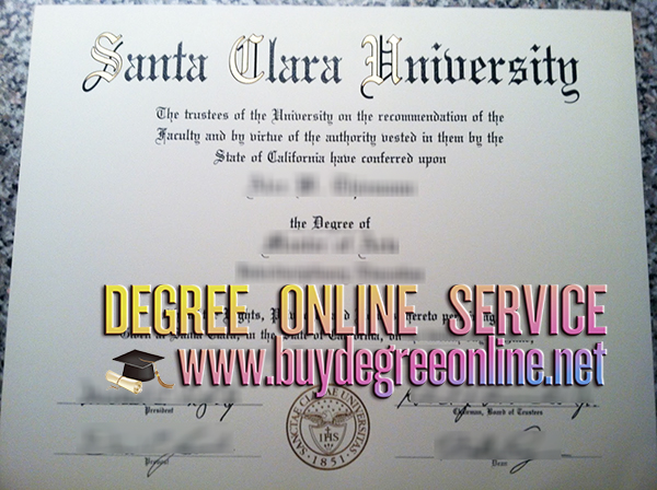 Santa Clara University diploma