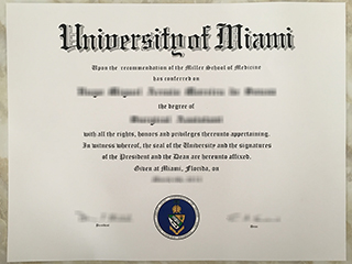 Buy University of Miami diploma, obtain UMiami degree online