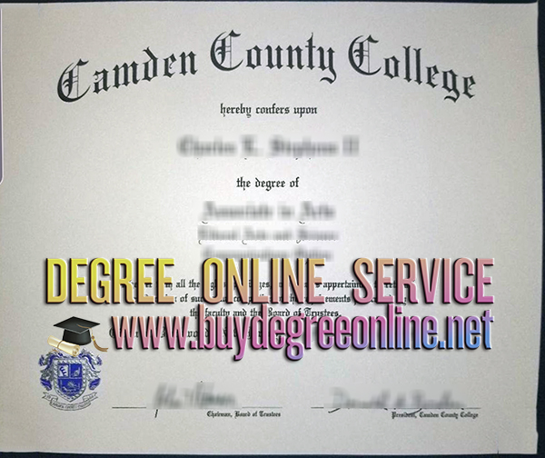 Camden County College diploma