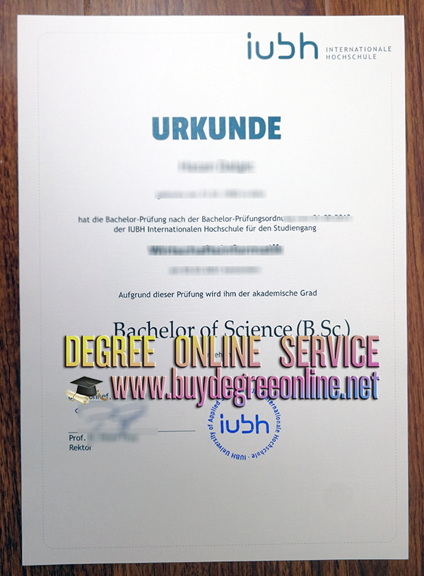 IUBH Internationale Hochschule diploma