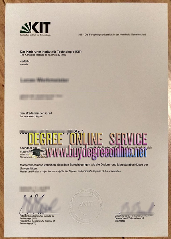 Karlsruhe Institute of Technology diploma