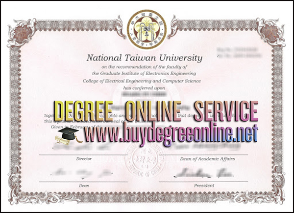 National Taiwan University diploma