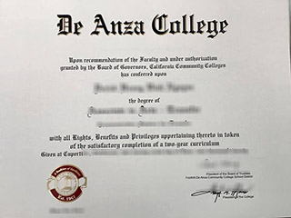 Where to order a realistic De Anza College diploma certificate