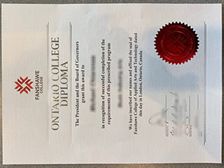 How do I get a fake Fanshawe College diploma in Canada?