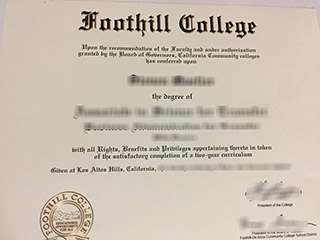 How much to buy a fake Foothill College diploma, get community college degree