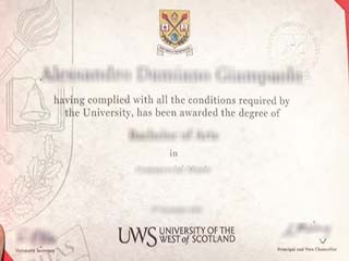 Where to get a fake University of the West of Scotland degree online