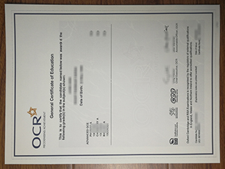 Fake OCR GCE certificate, buy General Certificate of Education certificate online