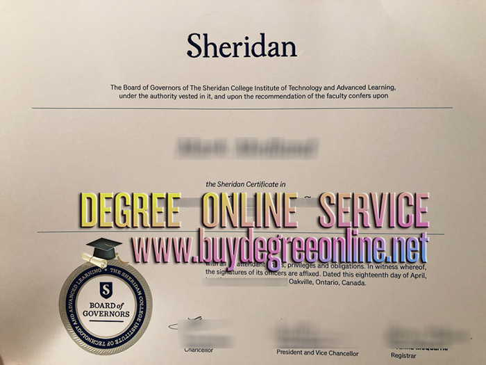 Sheridan College diploma