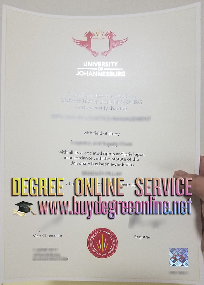 University of Johannesburg degree