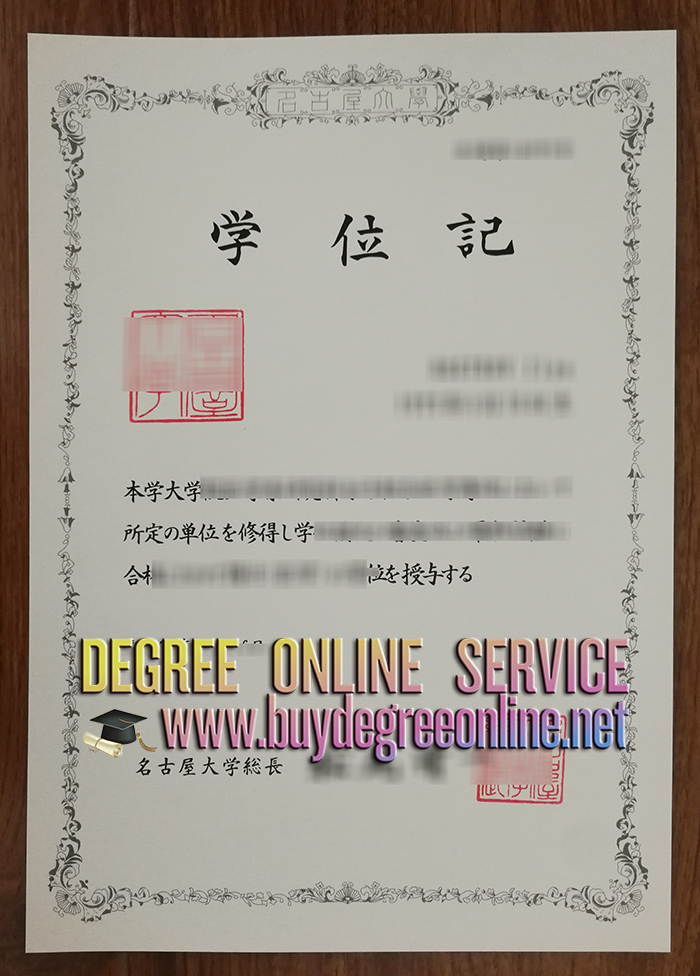 Nagoya University diploma