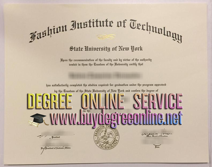 Fashion Institute of Technology diploma