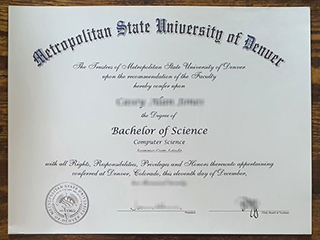 How to get a fake Metropolitan State University of Denver degree