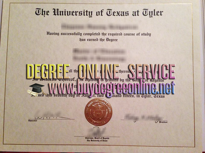 University of Texas at Tyler diploma