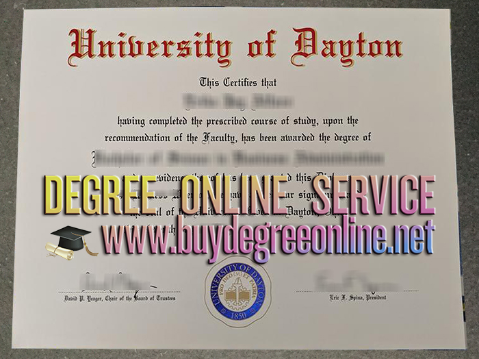 University of Dayton diploma