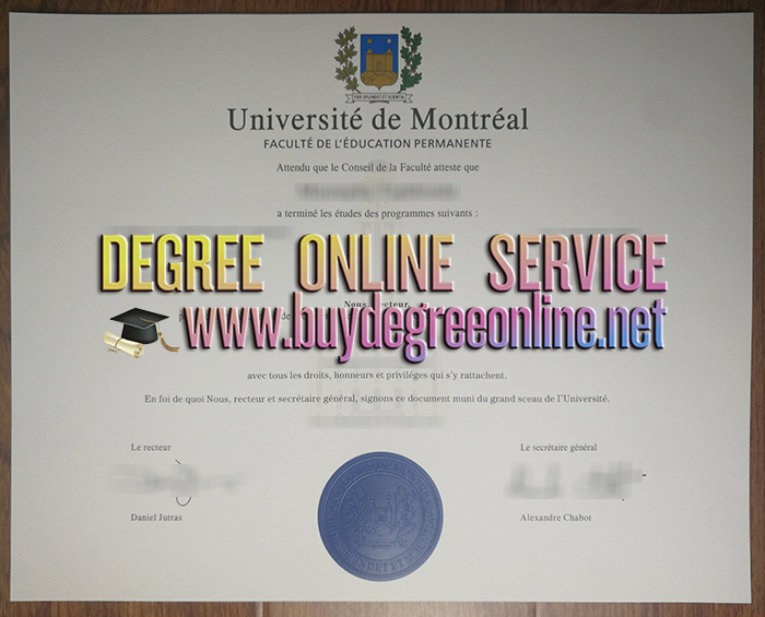 Université de Montréal diploma