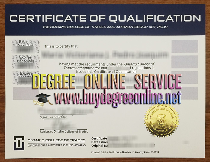 certificate of qualification