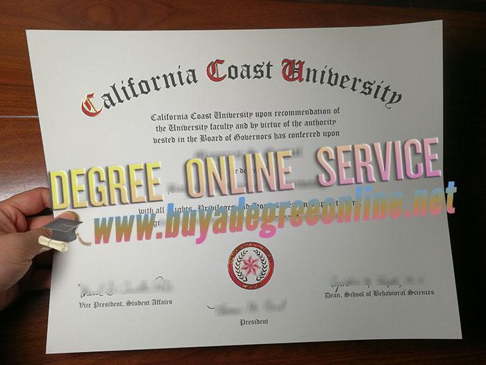 California Coast University diploma