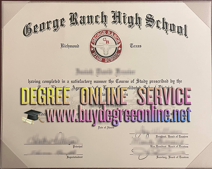 George Ranch High School diploma