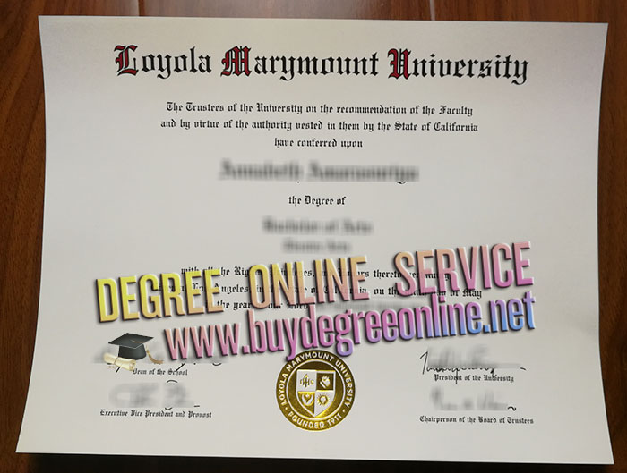  Loyola Marymount University degree