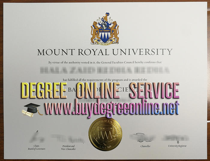 Mount Royal University diploma