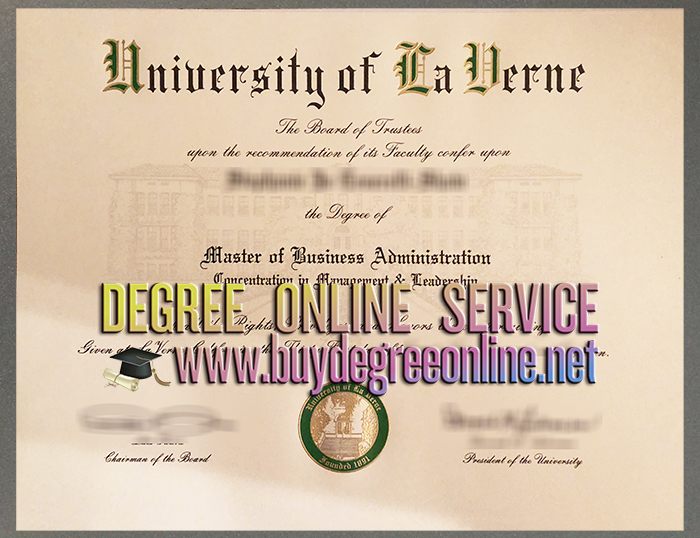 University of La Verne diploma