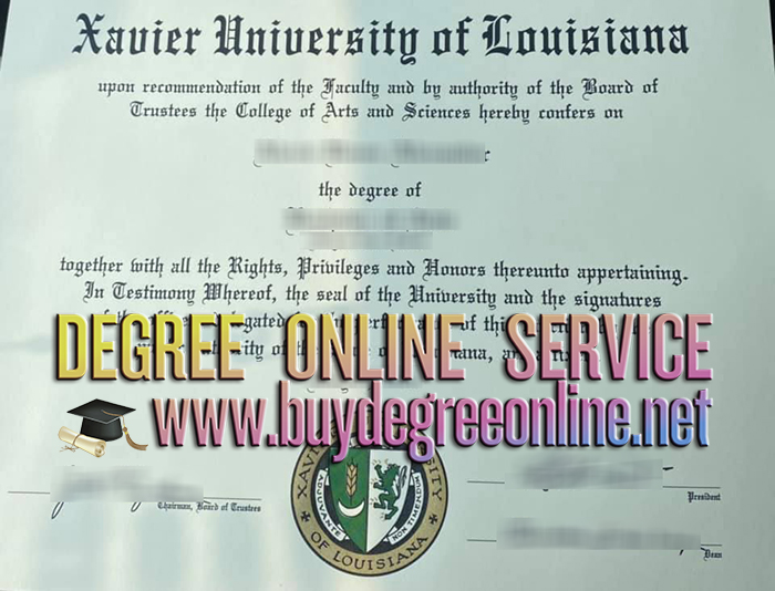 Xavier University of Louisiana diploma