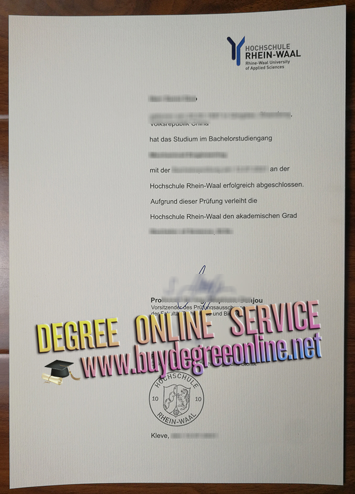 Hochschule Rhein-Waal degree