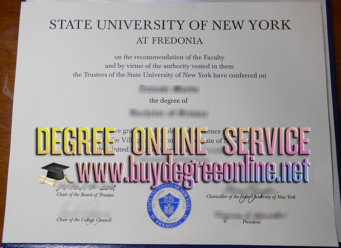 SUNY Fredonia degree 