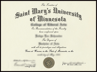 Fake Saint Mary’s University of Minnesota diploma, buy SMUMN degree