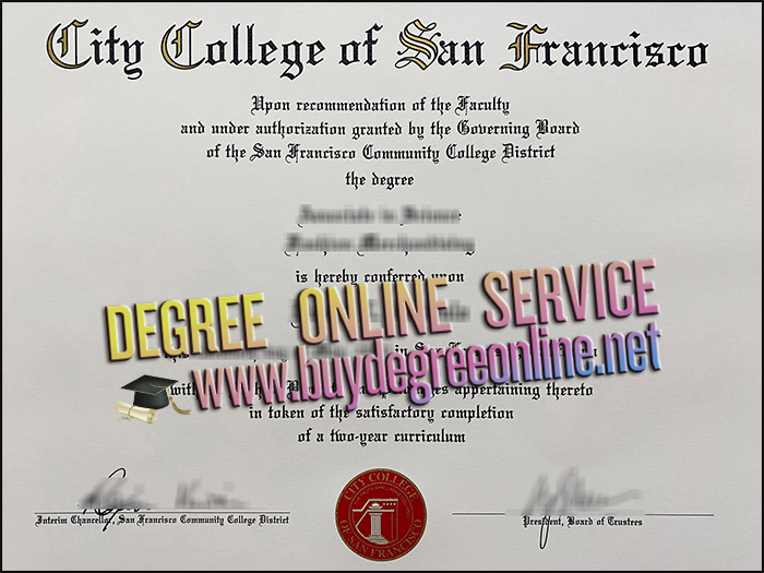 City College of San Francisco degree