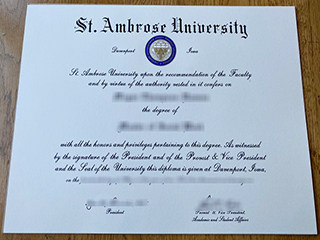 Fake St. Ambrose University diploma, obtain a phony US degree online