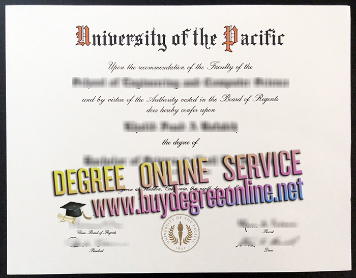 phony University of Pacific degree