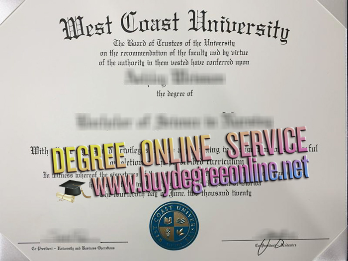 West Coast University degree