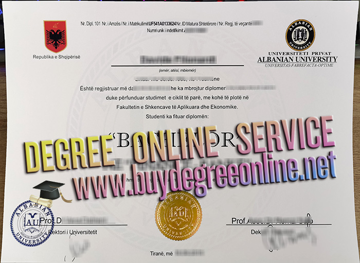 Albanian University diploma