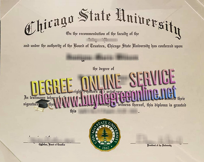 Chicago State University diploma