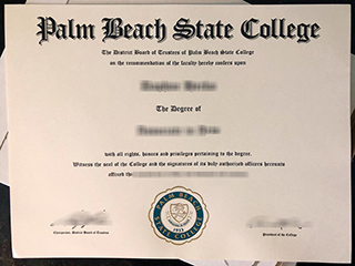 How to get a fake Palm Beach State College degree in Florida