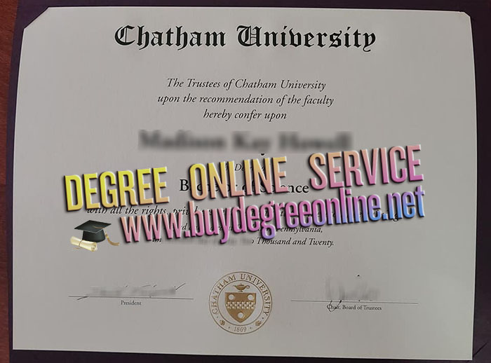 Chatham University diploma