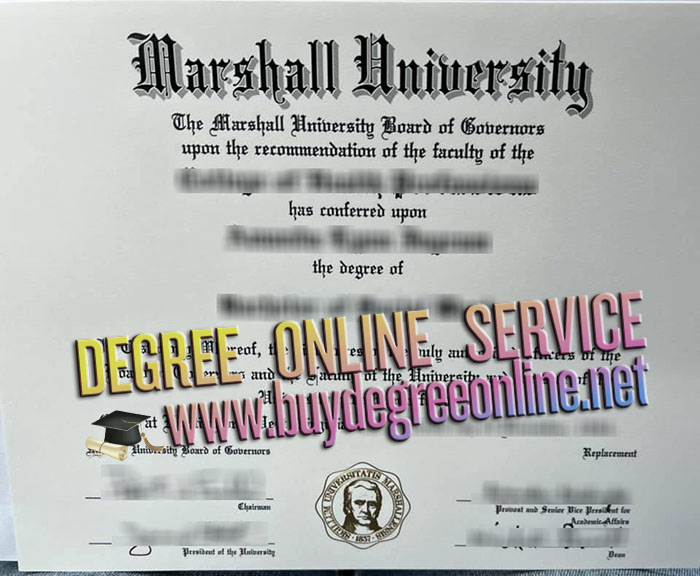 Marshall University diploma