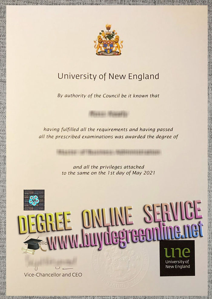 University of New England degree