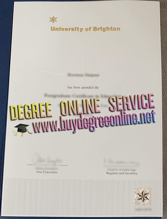 University of Brighton diploma