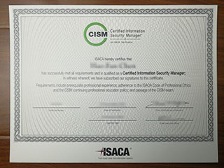 Where to order a realistic ISACA CISM certification online