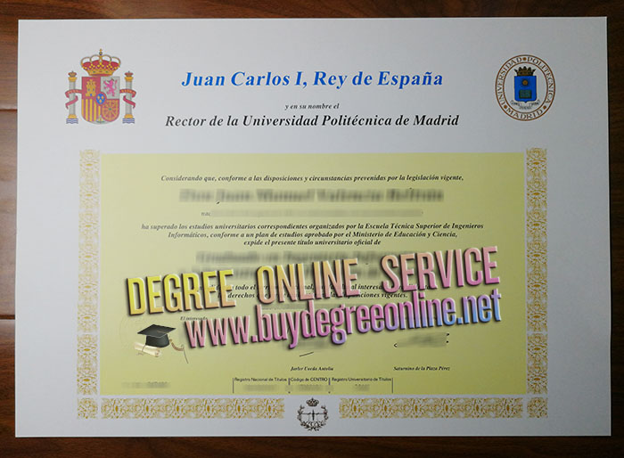 Technical University of Madrid diploma