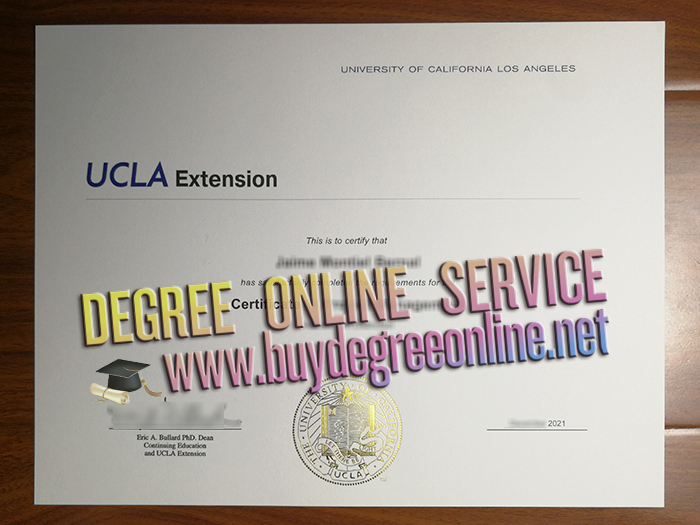 UCLA Extension certificate 