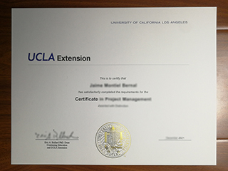 Order UCLA Extension certificate in Project Management, 2021