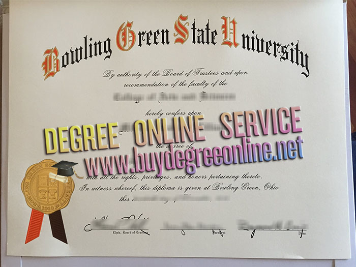 Bowling Green State University diploma