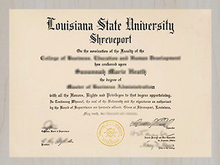 Fake Louisiana State University Shreveport diploma, buy LSUS degree