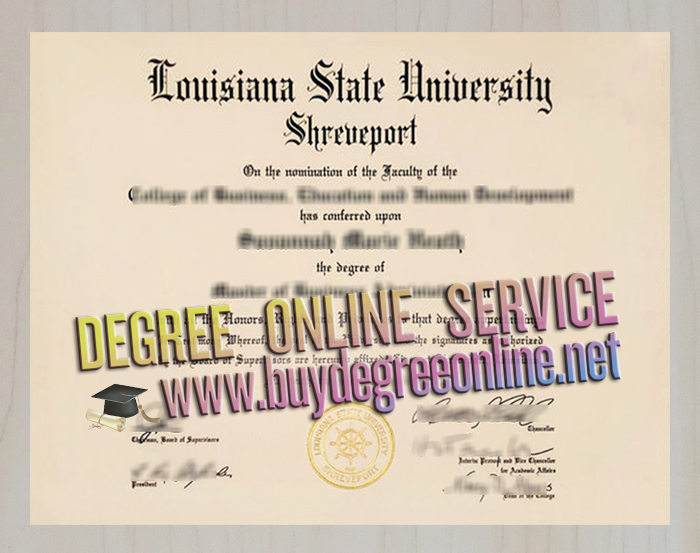 Louisiana State University Shreveport diploma