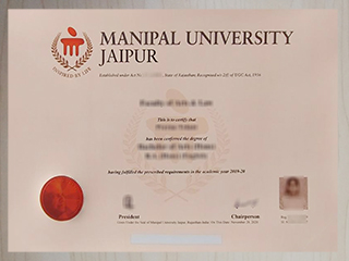 Fake Manipal University Jaipur degree sample, buy MUJ diploma in India