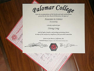 Purchase the fake Palomar College diploma and transcript online